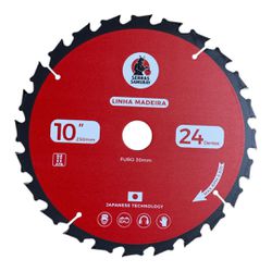 Disco Serra Circular 10'' 250x24z F.30mm Multimaterial Samuray - Outlet do Marceneiro