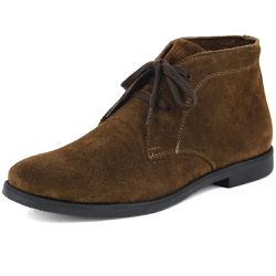 Botina Luxury Desert Boots Chelsea Com Cadarço Caf... - OUTLETRURAL