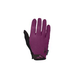 Luva Dedo Longo Feminina Bg Sport Gel Roxo - OVERBIKE