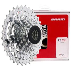 Cassette - 7 Speed, 12-32t, Silver Sram Pg-730 - OVERBIKE
