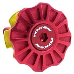 Tampa Da Direção TK291 Vermelha TOKEN - OVERBIKE