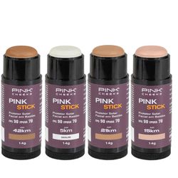 Protetor Solar Facial Com Cor FPS90 Pink Stick - OVERBIKE