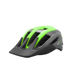 Capacete Ciclismo Ahead Verde Bike Cor Cinza/Verde... - OVERBIKE
