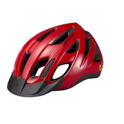 Capacete Centro Led Com Mips Vermelho Evolutivo Ta... - OVERBIKE