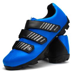 Sapatilha Ciclismo MTB Promoção Lançamento Oxy Shoes Azul 1063