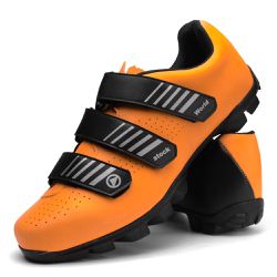 Sapatilha Ciclismo MTB Com Clipe Oxy Shoes Laranja 1065