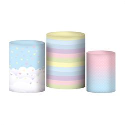 Trio Capas de Cilindros - Arco Íris Infantil - PAINEL E CORES