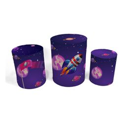 Trio Capas de Cilindros - Astronauta - PAINEL E CORES