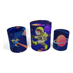 Trio Capas de Cilindros - Astronauta - PAINEL E CORES