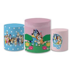 Trio Capas de Cilindros - Bluey Kids - PAINEL E CORES