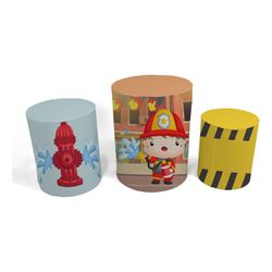 Trio Capas de Cilindros - Bombeiro - PAINEL E CORES