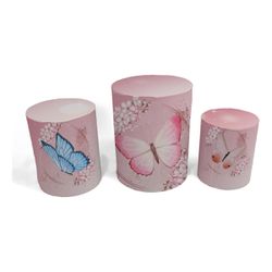 Trio Capas de Cilindros - Borboletas - PAINEL E CORES