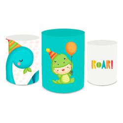 Trio Capas de Cilindros - Dinossauro - PAINEL E CORES