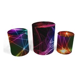 Trio Capas de Cilindros - Festa Eletrônica - PAINEL E CORES