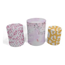 Trio Capas de Cilindros - Floral - PAINEL E CORES