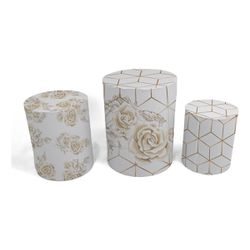 Trio Capas de Cilindros - Floral - PAINEL E CORES