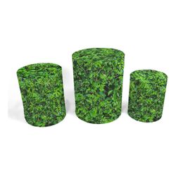 Trio Capas de Cilindros - Folhas - Jardim - PAINEL E CORES