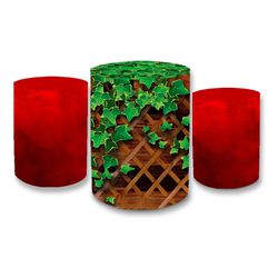 Trio Capas de Cilindros - Folhas - Jardim - PAINEL E CORES