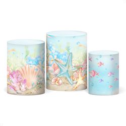 Trio Capas de Cilindros - Fundo do Mar - PAINEL E CORES