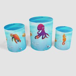 Trio Capas de Cilindros - Fundo do Mar - PAINEL E CORES