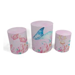 Trio Capas de Cilindros - Fundo do Mar - PAINEL E CORES