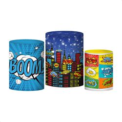 Trio Capas de Cilindros - Heróis - PAINEL E CORES