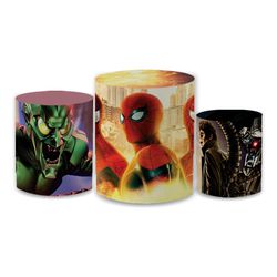 Trio Capas de Cilindros - Homem Aranha Baby - PAINEL E CORES