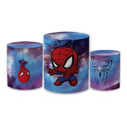 Trio Capas de Cilindros - Homem Aranha Baby - PAINEL E CORES
