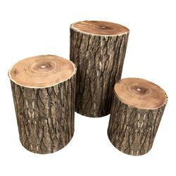 Trio Capas de Cilindros - Madeira - PAINEL E CORES