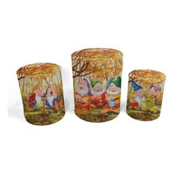 Trio Capas de Cilindros - Os 3 Anões - PAINEL E CORES