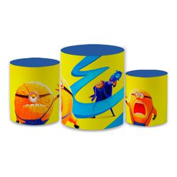 Trio Capas de Cilindros - Os Minions - PAINEL E CORES