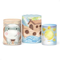 Trio Capas de Cilindros - Tema Infantil - PAINEL E CORES