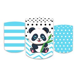 Trio Capas de Cilindros - Urso Panda - PAINEL E CORES