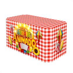 Capa Decorativa de Mesa - Festa Junina - PAINEL E CORES