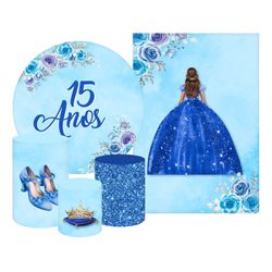 Kit 5 Peças - 15 Anos - PAINEL E CORES