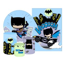 Kit 5 Peças - Batman - PAINEL E CORES