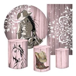 Kit 5 Peças - Cavalo Rosa - PAINEL E CORES