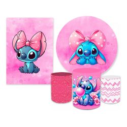 Kit 5 Peças - Lilo e Stitch - PAINEL E CORES