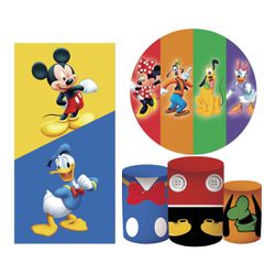 Kit 5 Peças - Mickey - PAINEL E CORES