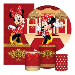 Kit 5 Peças - Minnie - PAINEL E CORES