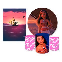 Kit 5 Peças - Moana - PAINEL E CORES