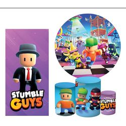 Kit 5 Peças - Stumble Guys - PAINEL E CORES
