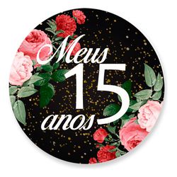 Painel Redondo 50x50 - 15 anos - PAINEL E CORES