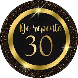 Painel Redondo 50x50 - 30 anos - PAINEL E CORES