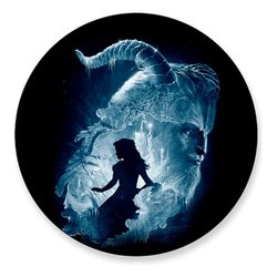 Painel Redondo 50x50 - A Bela e a Fera - PAINEL E CORES