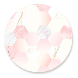 Painel Redondo 50x50 - Abstrato - PAINEL E CORES