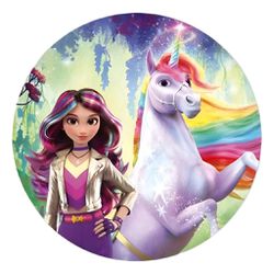 Painel Redondo 50x50 - Academia do Unicórnio - PAINEL E CORES