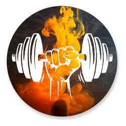 Painel Redondo 50x50 - Academia - PAINEL E CORES