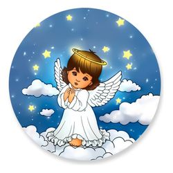 Painel Redondo 50x50 - Anjo - PAINEL E CORES