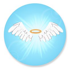 Painel Redondo 50x50 - Anjo - PAINEL E CORES